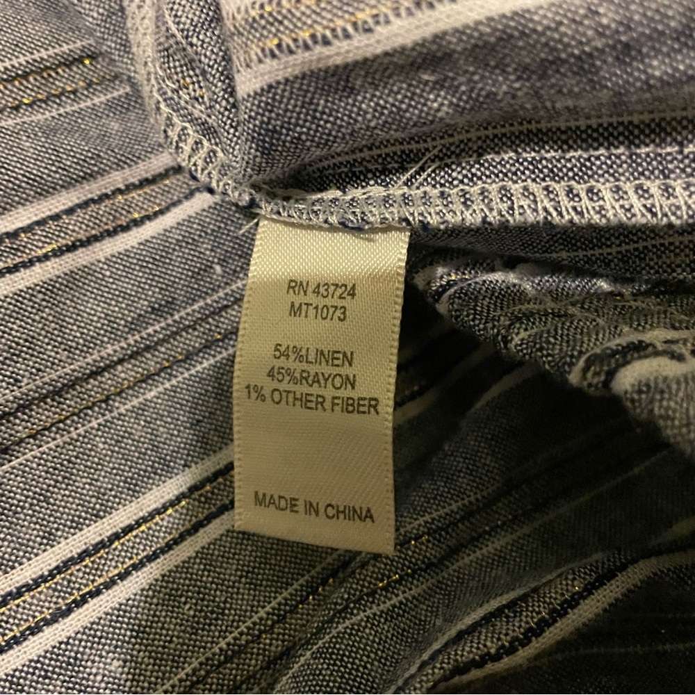 Linda Anderson linen blend travel pants-large NWT - Picture 4 of 6